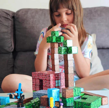 blocs magnétiques éducatifs pour enfants jouet créatif STEM